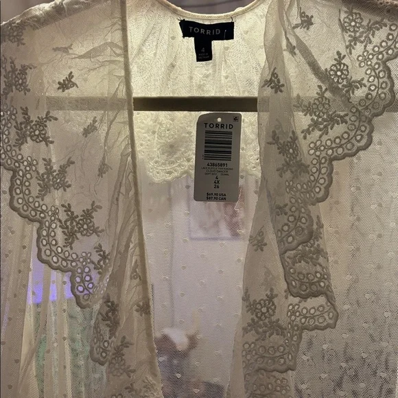 Torrid lace ruffle tier kimono - Picture 6 of 6